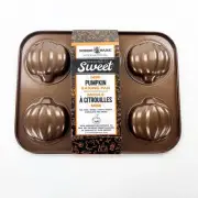 Nordic Ware Seasonally Sweet Mini Pumpkin 3 Cup Kitchen Baking Pan