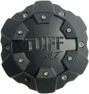 1pc TUFF at Wheels C611901 CB3C C706901 Matte Black Chrome Logo Wheel Center Cap