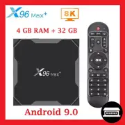 AU Plug X96 MAX Plus 4+32 GB Smart TV Box QUAD Core SET TOP Android BOX Wifi 4K