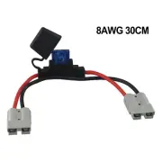 Powerful 8AWG Plug Connector Cable with Built in MAXI Fuse for Anderson Style