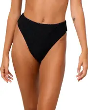 La Porte Monica High-Waisted Cheeky Bikini Bottom