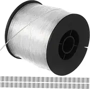 NUOBESTY 200m Nylon Fishing Line Braided Fish Wire Invisible String for Decor Frame Wire Saltwater Freshwater Strong Durability