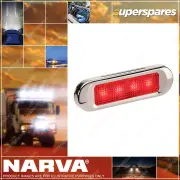 10-30V Model 8 Red LED Front End Outline Marker Lamp With Stainless Steel Cover