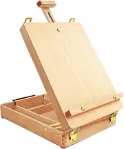 Table Top Easel Art Easel Shetchbox Easel Tabletop Easel, Premium Wooden Artist