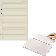 A5 Refill Pad Paper, 480 Pages/240 Sheets 6 Punched Holes Insert Ruled Lined Paper, Diary Planner Inserts Refills for Notes Meeting Travel Record (TODO (A5)