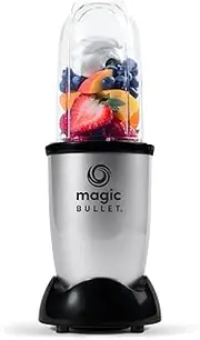 Magic Bullet, Electric Blender, Chopper, Smoothie Mixer, Smoothie Maker, 200 Watt Power, Quick and Easy to Use, Compact, Easy to Clean, MBR03, Grey