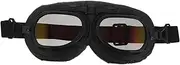 CHILDWEET Men Motorcycle Goggles Retro Style Windproof Cycling Glasses for Winter and Nighttime Use