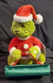 Hallmark Sledding Grinch Sound & Motion Plush - 2024