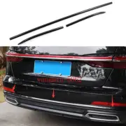 For Audi A6 2020-2022 Black titanium Rear Bumper Strip Protector Cover Trim 3PCS (for: Audi)