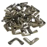 60 Pcs 15mm Metal Book Edge Protectors, Corner Guard, Bronze