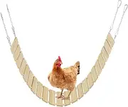 Chicken Swing Toy,Wooden Bird Standing Perch - Boredom-Relief Chick Playground Toy, Chicken Coop Accessories for Cage Backyard Farm Poultry Playground