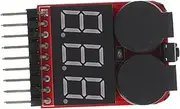 MOLUCKFU Voltage Alarm Battery Check Tool 1- Battery Voltage Led Indicator Lithium Ion