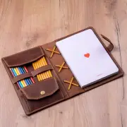 Personalized Leather Notebook Cover Drawing Sketchbook Art Supplies Sketch Pad