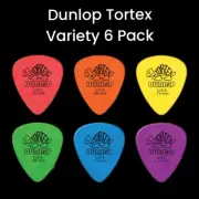 Dunlop Tortex Variety 6 Pack, 1 Pick of each Tortex Thickness