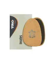 Half leather insole - half size insoles for all types of shoes and boots