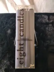 Trader Joe's Dripless & Self-Extinguishing 8 Taper Candles From Denmark - Blue