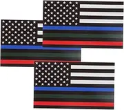 TINEASUR Car Stickers Magnetic American Flag Decals Reflective Tape Vehicle Decal Set for Boys and Girls
