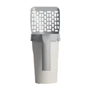 Premium Cat Litter Scoop with Holder,Mess-Free Cat Litter Shovel, with Waste Container, Cat Litter Sifter Scooper System (D-V2)