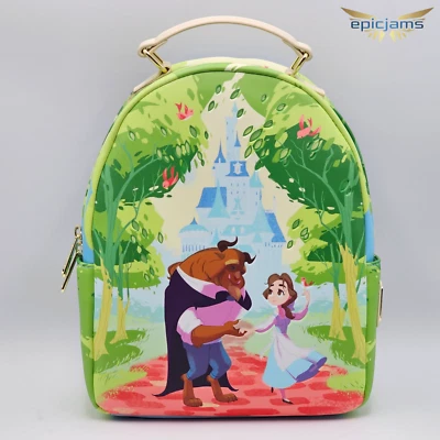 Loungefly Disney Beauty and the Beast Scenic Stroll Mini Backpack