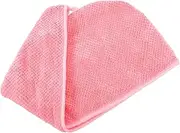 LOORGVEL Absorbent Hair Towel Wrap Quick Drying Fleece Shower Hat with Button Comfortable Hair Wrap for Fast Drying for Long Curly Hair