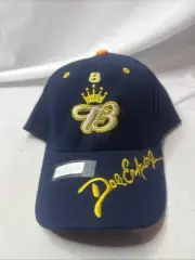 Budweiser Racing #8 Dale Earnhardt Jr. Hat Canvas One Size Adjustable Blue/Gold
