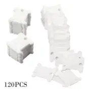 120x Plastic Bobbins Embroidery Floss&Craft Storage Cross Stitch Thread Holder