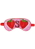 Jessica Russell Flint S Is For Strawberries Silk eye Mask - Red - One Size One Size