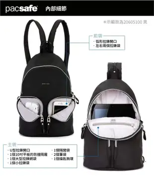 RV城市【Pacsafe】送》防盜二用後背包 6L Stylesafe sling.RFID防搶側背包 20605203