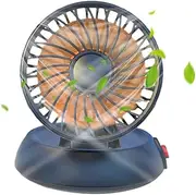 Car Fan | Single Head Cooler for Dash | Foldable Vehicle Cooling Fan, 3 Speeds, for SUVs, RVs, Trucks, Sedans, Cruises, USB Powered