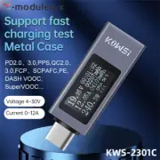 Type-C KWS Power Tester Digital Power Voltage Current Capacity Meter DC4~30V