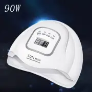 Nail Dryer LED 90W Nail Lamp UV Lamp For Curing All Gel Nail Polish With Motion