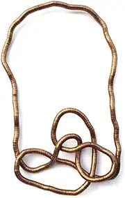 [DOLON] 5mm Copper Color Flexiable Snake Chain Necklace Twisted As You Like