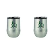 2x 30th Birthday 360ml S/S Vacuum Insulated Tumbler Double Walled Hot/Cold Mug