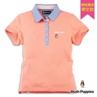 在飛比找momo購物網優惠-【Hush Puppies】女裝 POLO衫 經典牛津配色短