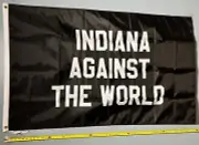 State FLAG FREE USA SHIP Indiana Against The World B Beer Poster Sign USA 3x5'