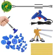 Paintless Car Dent Repair Puller Kit - Dent Puller Slide Hammer T-Bar Tool with