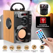 Bluetooth Speaker Wireless Waterproof Outdoor Stereo Subwoofer USB/TF w/ Remote