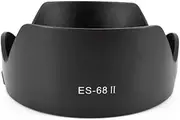 Replacement Lens Hood for Cameras | ES-68II 50mm Lens Hood for Camera Lenses, Compatible with Canon EF-S 18-55mm f/3.5-5.6 is STM or Canon EF-S 18-55mm f/4-5.6 is STM