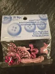 Dress It Up Button Packs Girls Night Out Craft Buttons