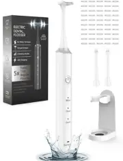Electric Flosser with 3 Speeds & 50Pcs Replacement Heads - Water Floss Alternati