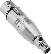 eMagTech 1pc 3-Pin XLR Female to Mini 3-Pin Female XLR Audio Connection Adapter for Photography Equipment Microphone Interface