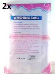 Washing Bag Pack Set of 2 Laundry Wash Bags Mesh Net Bra Delicates Lingerie