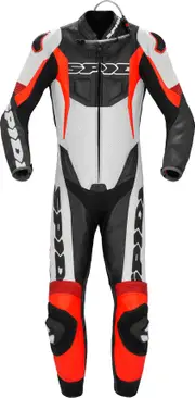 Spidi Sport Warrior Pro, leather suit 1pcs perforated , color: Black/Red , size: 50