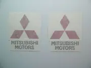 New Mitsubishi Motors Logo EVO Spoiler Decal Pair RalliArt Evolution MR DSM VR-4