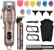 Professional Powerful 10w Hair Clipper Comb Kits Full Metal Shell Electric Beard Hair Trimmer For Men Barber Haircut Machine