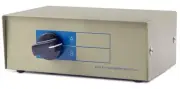 Bi-Directional 2-Port RJ45 Ethernet Network Manual Switch 100 Mbps