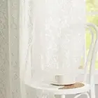 Light Transparent White Tulle Curtain Bedroom Half Curtain Princess Curtain