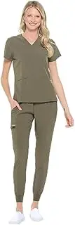 [Dagacci Medical Uniform] Women and Men Unisex 4-Way Stretch Jogger Scrub Set
