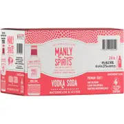 Manly Spirits Watermelon Lychee Vodka & Soda 275mL