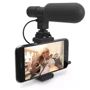 Bower HD Microphone Kit Cold Shoe Smartphone Mount with Two 1/4" Tripod Threads